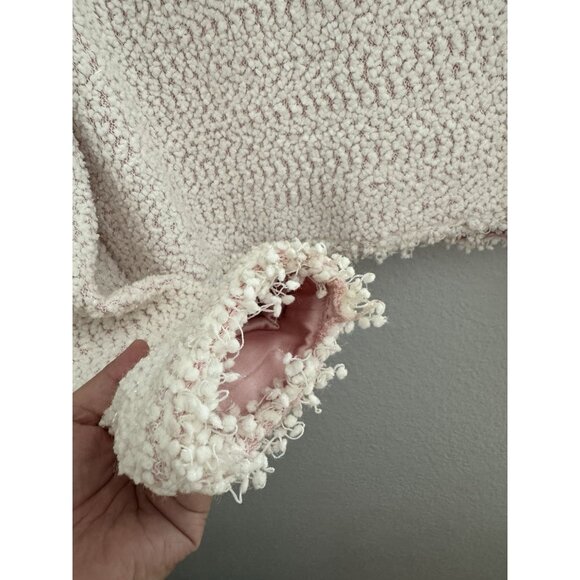 St John Boucle Tinsel Tweet Jacket White Pink Lined Sz 2 Sparkly Glimmery Barbie - Picture 8 of 13